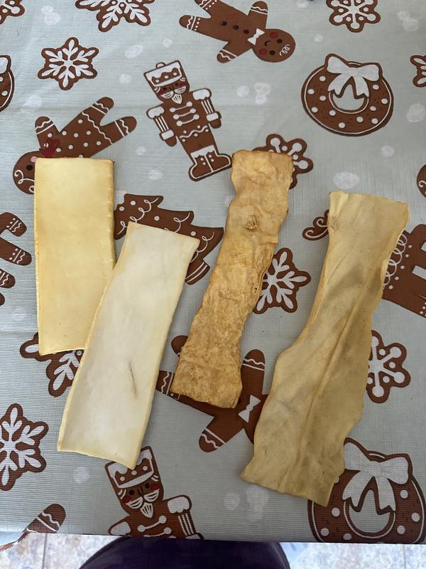 My dogs won’t touch the ones on the left (size medium)