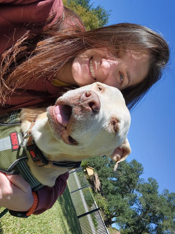 Murphy & Mom on our daily walks.