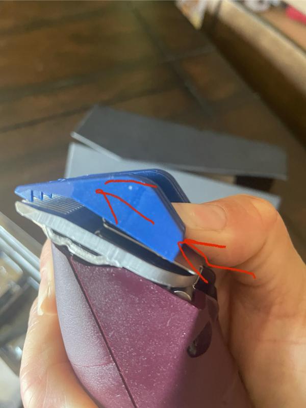 Press firmly slide forward