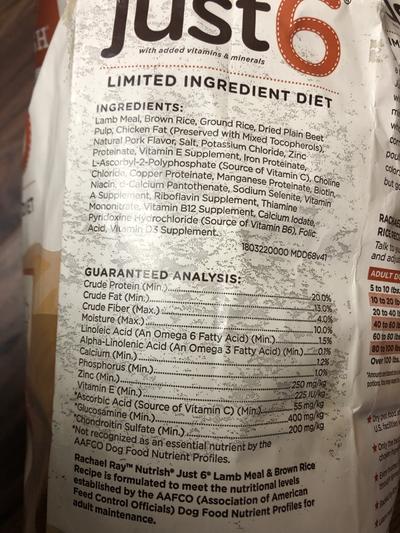 Rachael ray 6 ingredient best sale dog food