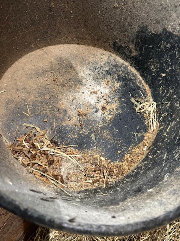 Leftover crushed tablet