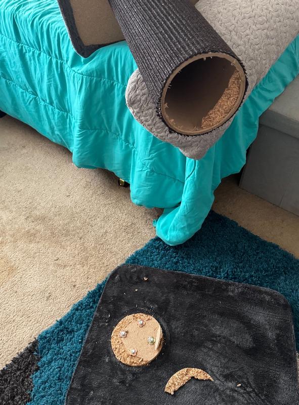 Not pictured: my disappointed cats on the other side of the bed-LOL