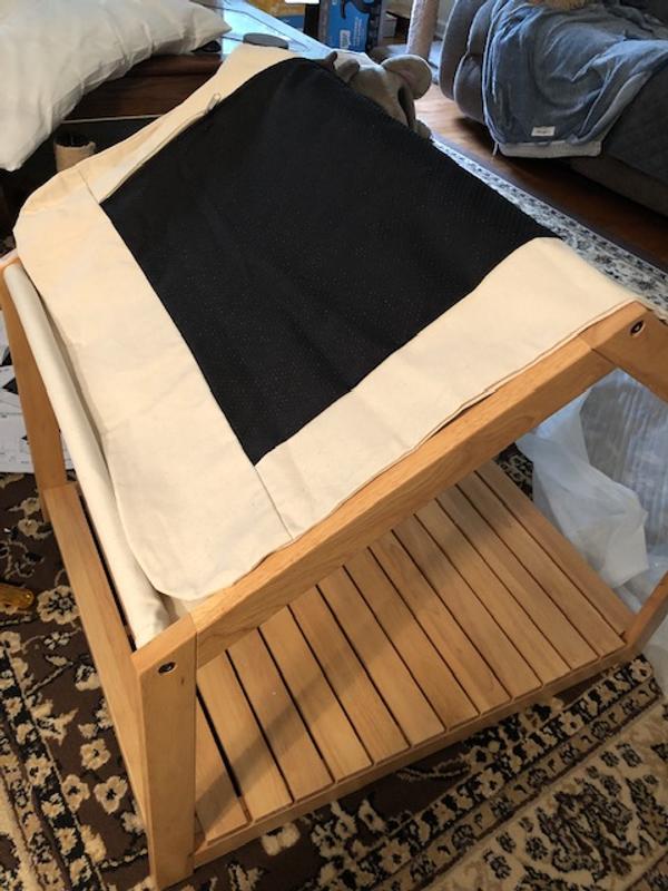 Pillow case bottom obviously too small for roof