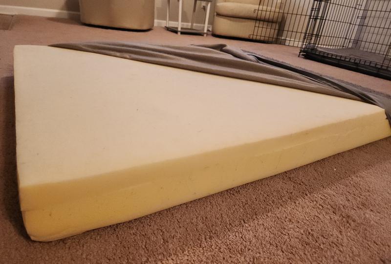 Thick cushion, after 2 years of use