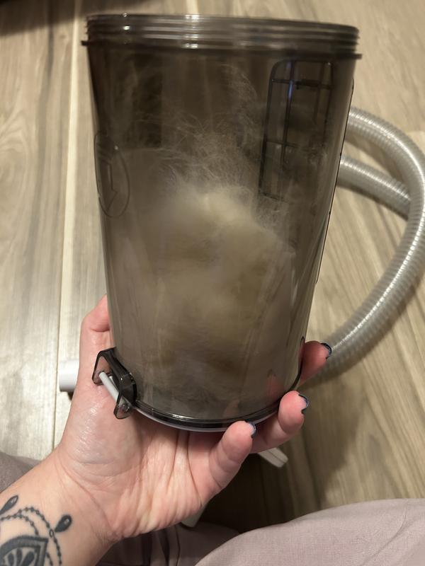 This is more hair than it looks like. It was really compacted in there.