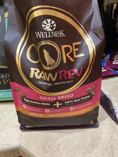 the bag states High-protein kibble