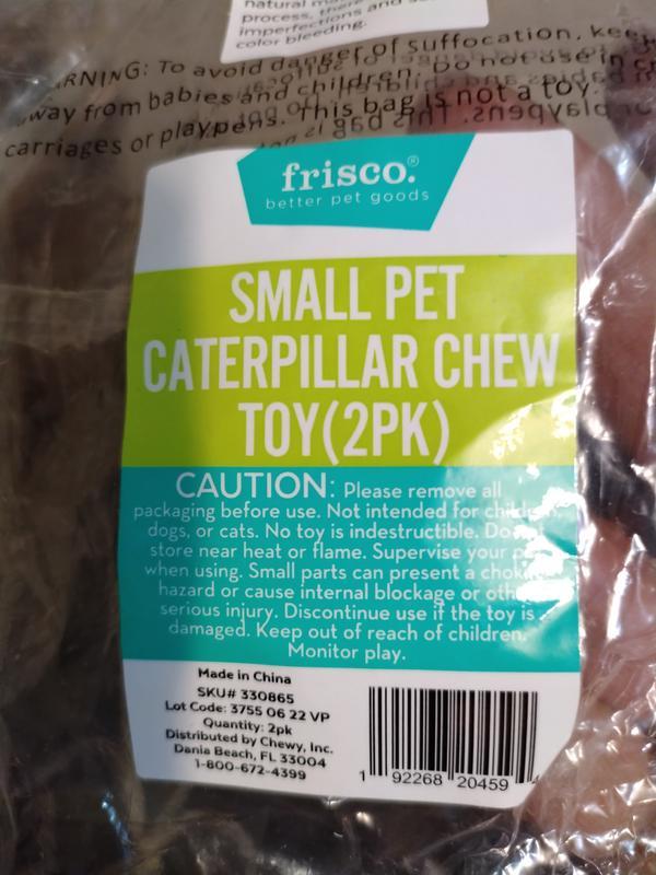 FRISCO Caterpillar Small Pet Chew Toy (2 PK)