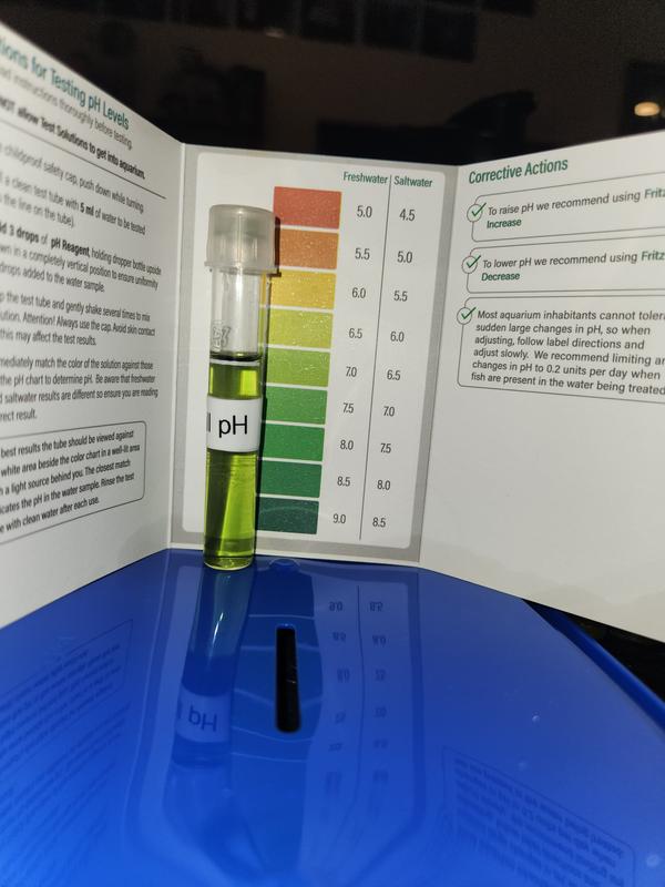 pH showing around 7.0; API says 7.8