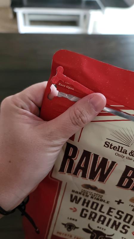 The bag is resealable! And also, the pull tab is sort of bone-shaped. A cute detail.