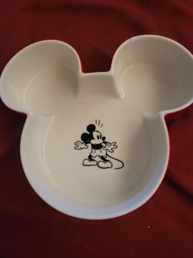 DISNEY Mickey Mouse Ceramic Dog & Cat Bowl, Black, Medium: 6 cup ...