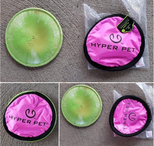 HYPER PET Flippy Flopper Flying Disc Dog Toy, Color Varies, 9-in, 2 ...