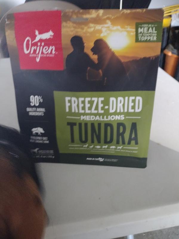 ORIJEN Tundra GrainFree FreezeDried Dog Food & Topper, 16oz bag