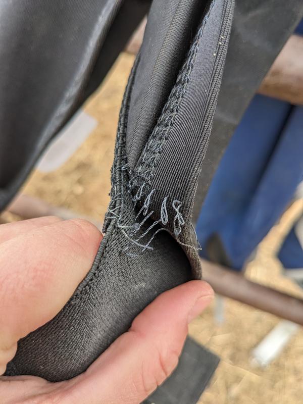 Poor stitching