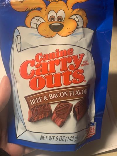 Canine carry outs shop bacon flavor recall