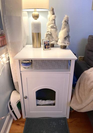 MERRY PRODUCTS Washroom Night Stand Multifunctional Litter Pan