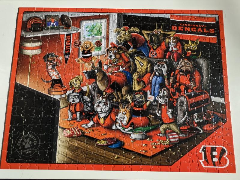 YouTheFan 500-Piece Cincinnati Bengals Retro Series Puzzle