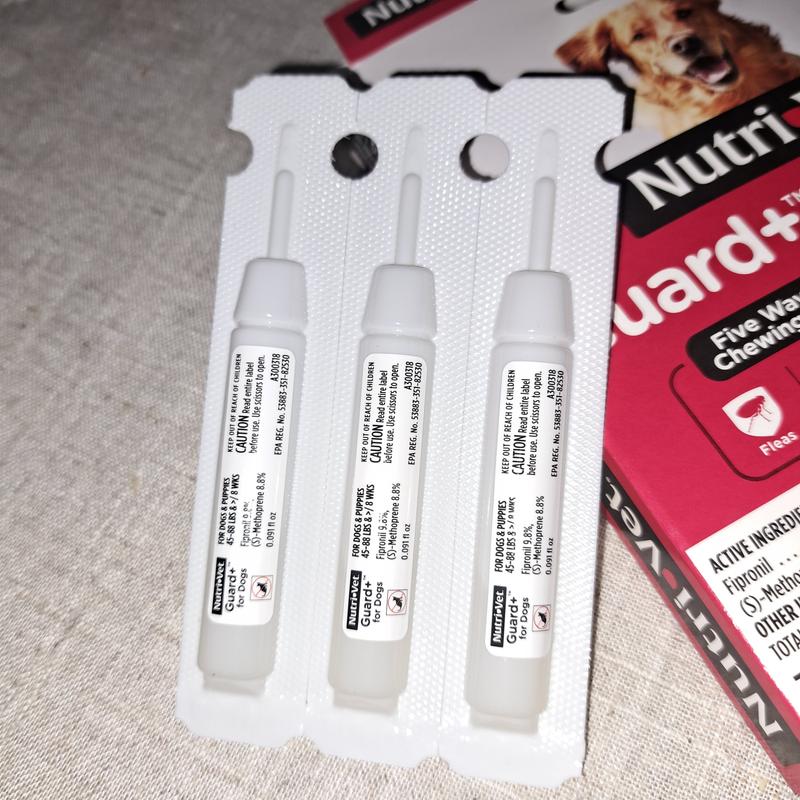 NUTRI-VET Guard Plus Flea & Tick Treatment for Medium Dogs, 45-88 lbs ...