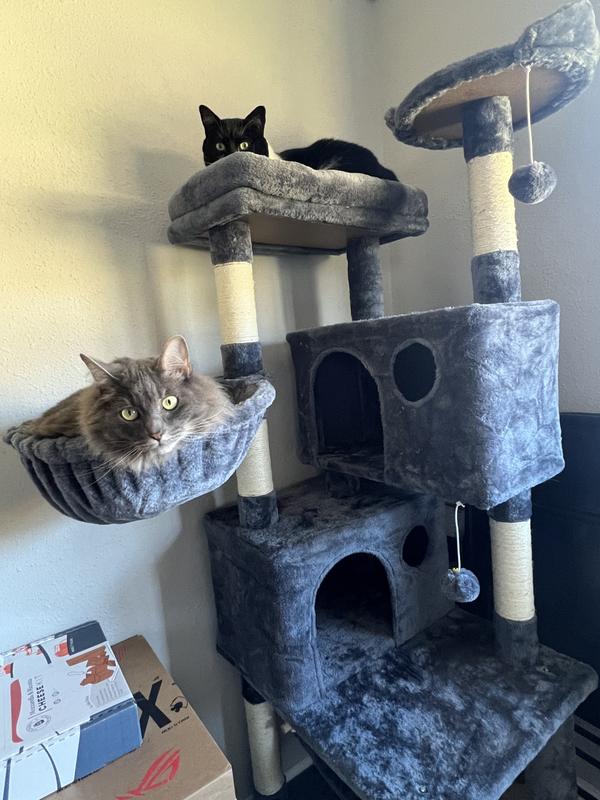 Out of Stock - YAHEETECH Multi-Level Cat Tree, 64.5-in, Black - Chewy.com