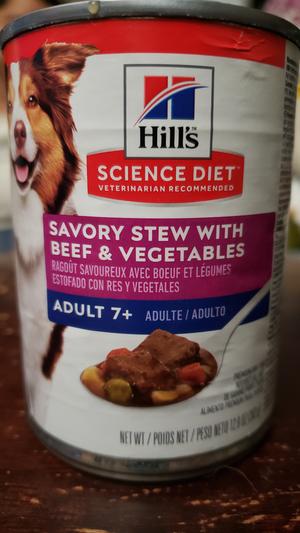 Science diet savory stew outlet with beef and vegetables