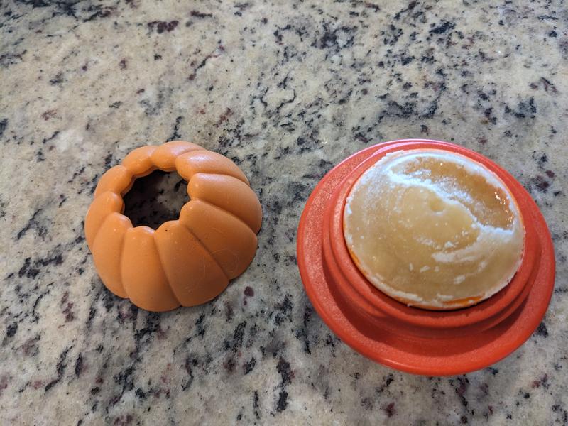 Insert filled with plain Greek yogurt and unsweetened applesauce before freezing