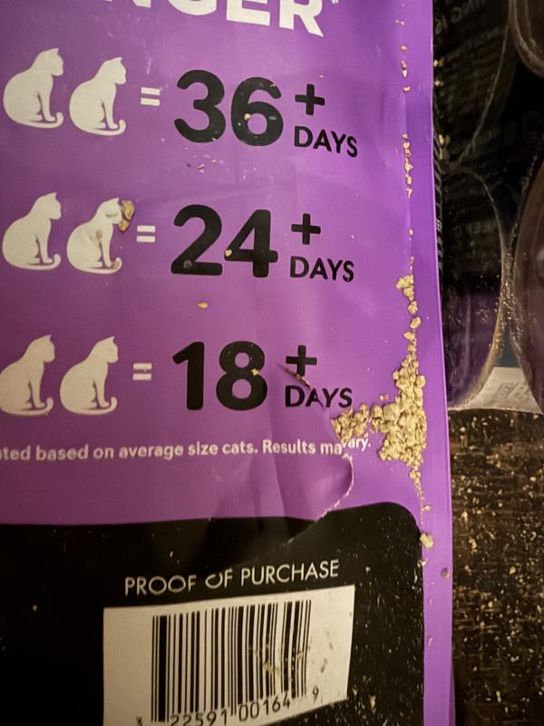 Shoddy packing at Chewy - litter spilled out into shipping carton