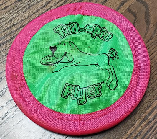 BOODA Soft Bite Tail Spin Flyer Flying Disc Dog Toy Color Varies