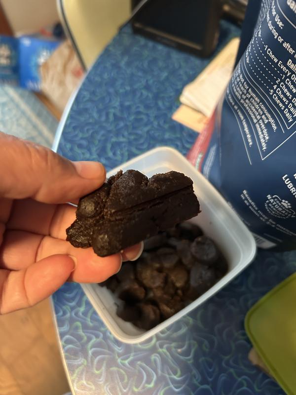 Hunk of chews stuck together