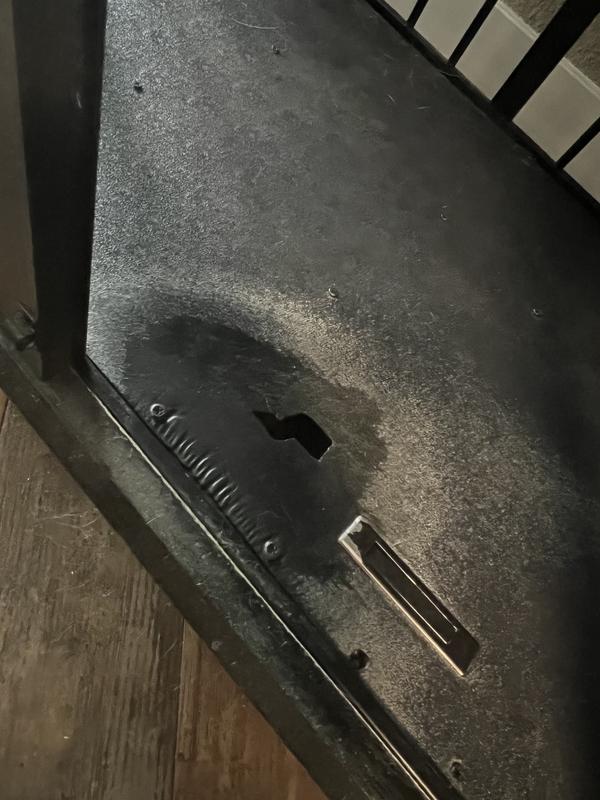 My dog broke through the base