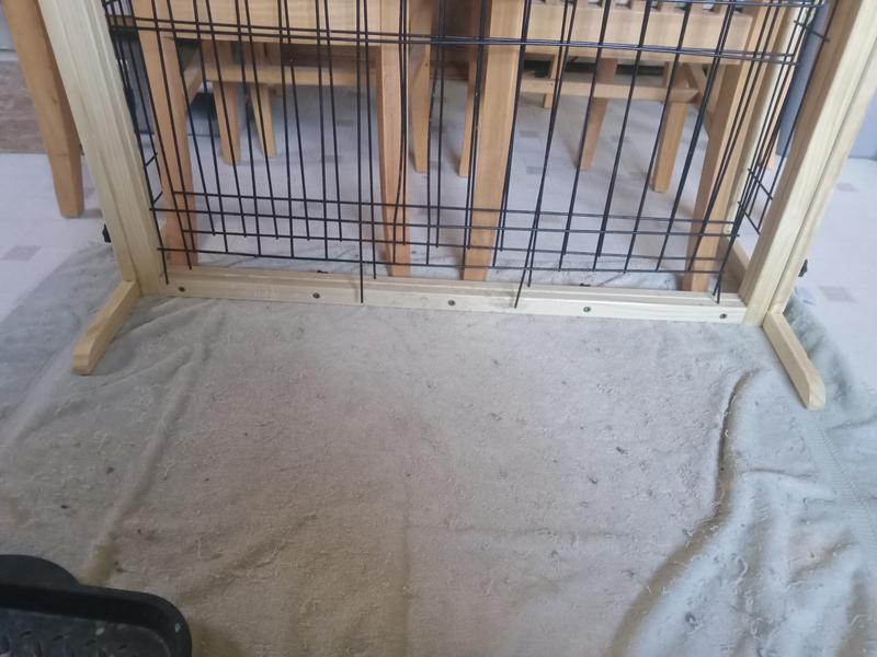 3 metal bars ripped out and bent