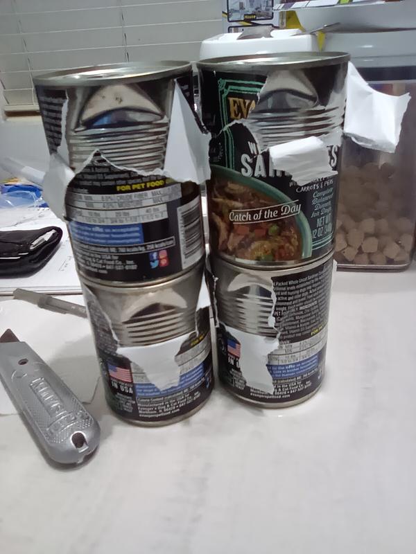 I am not serving food to my dog out of a dented can