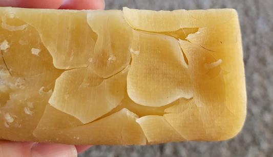 Thick, doesn't flake off, sharp edges