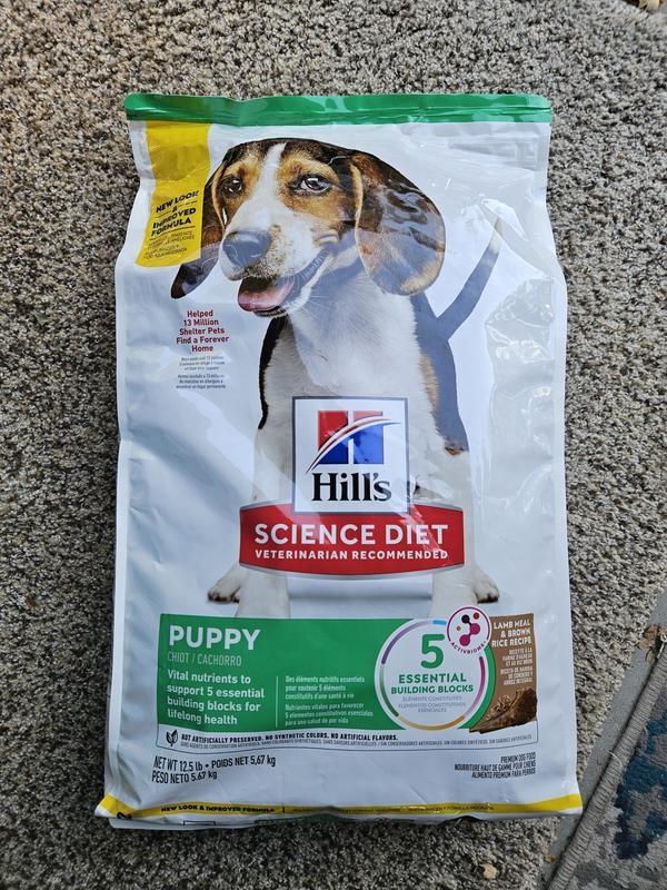 HILL'S SCIENCE DIET Puppy Lamb Meal & Brown Rice Recipe Dry Dog Food ...