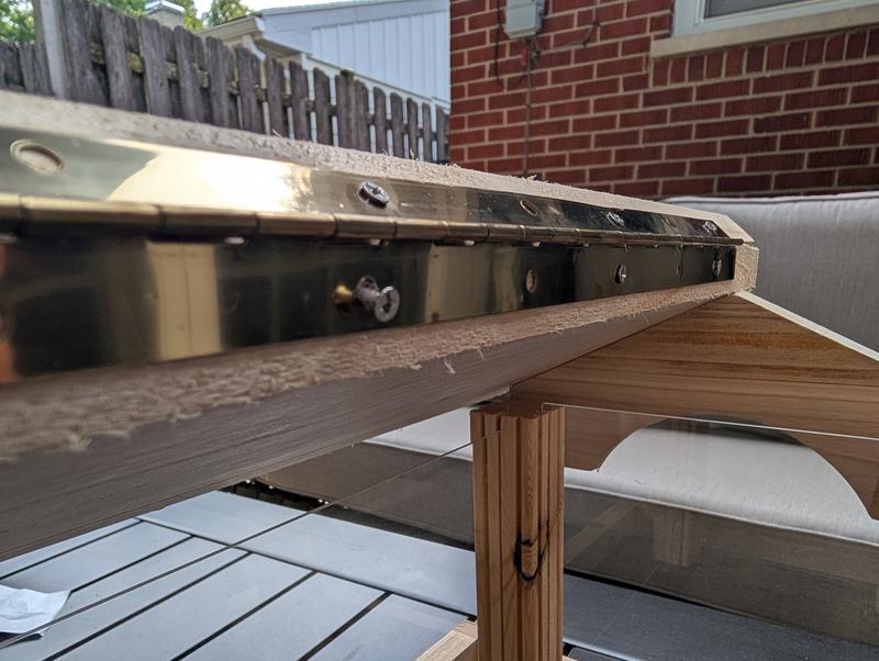 Screws for hinge don't tighten as the holes are oversized