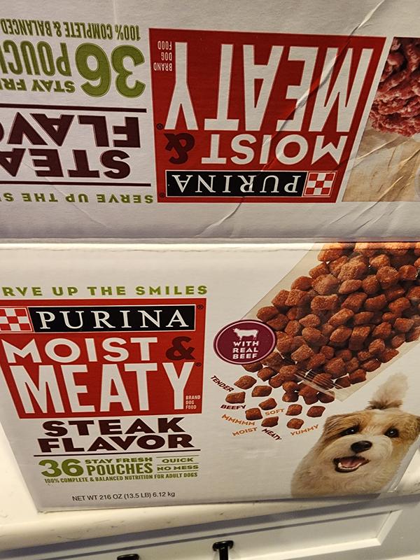 Purina moist best sale and meaty steak