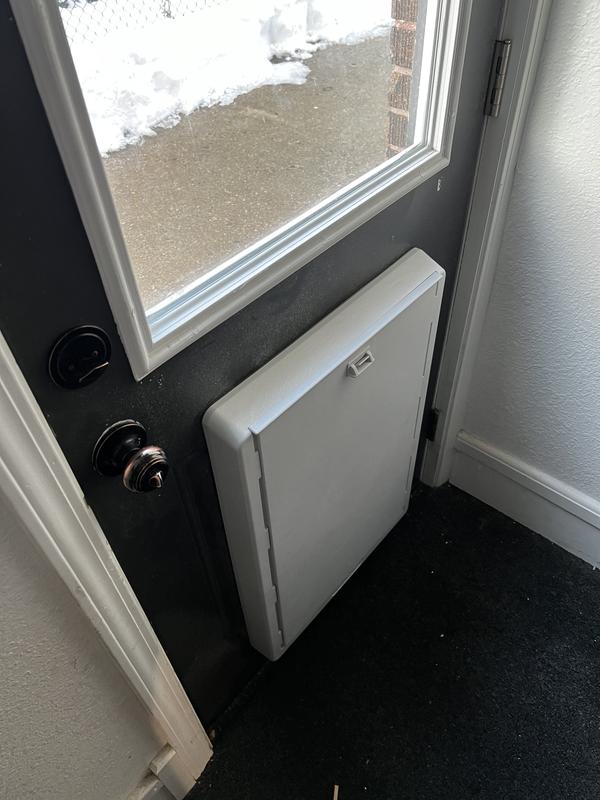 Inside view with security panel