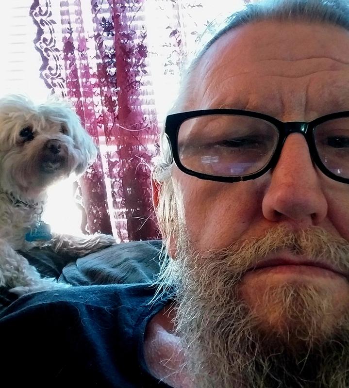 Me and Zaxmeux watching t.v. (pronounced Sachmo).