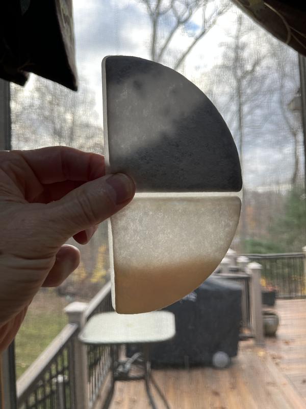 You can see how little filtering material is actually in the filter pouches