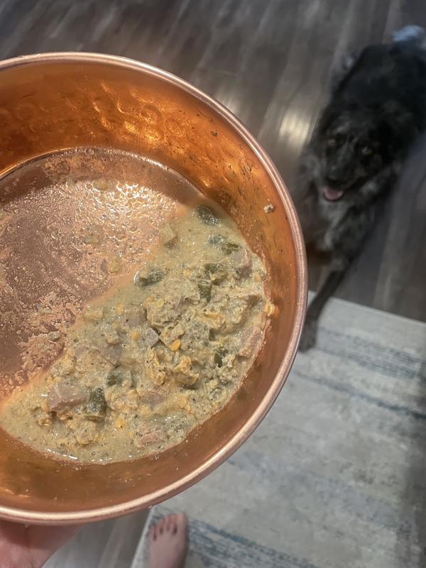 I added 1-2 Tbsp of warm water to this scoop