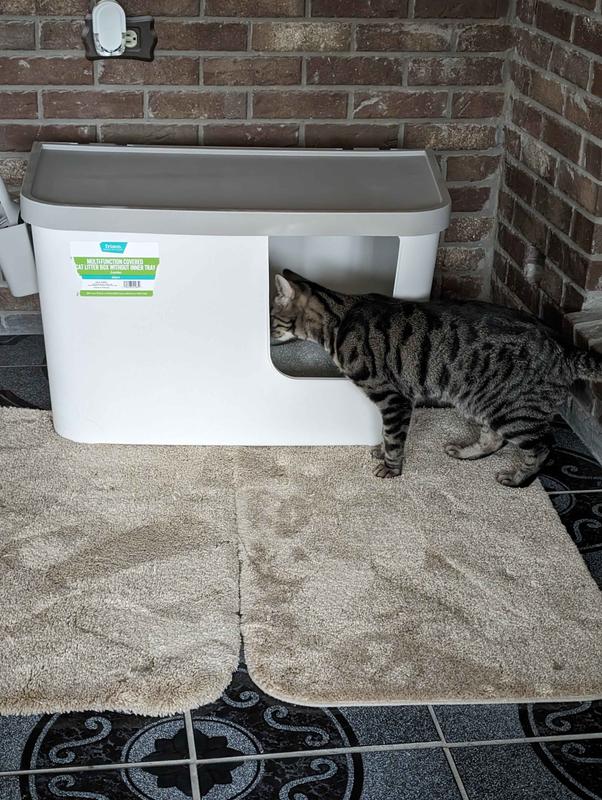 FRISCO MultiFunction Covered Cat Litter Box, 29in, With Tray