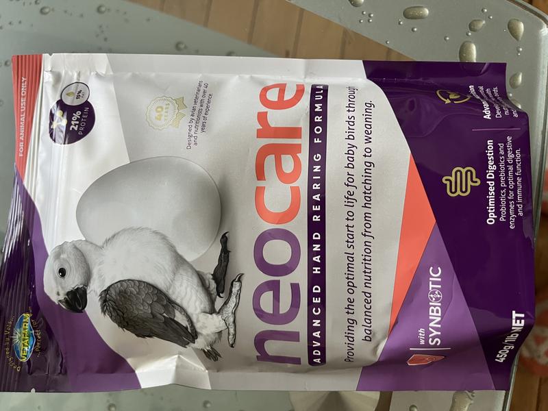 Neocare advanced hand rearing formula