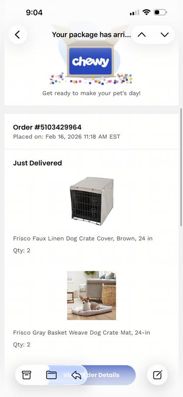 Frisco Faux Linen Dog Crate Cover