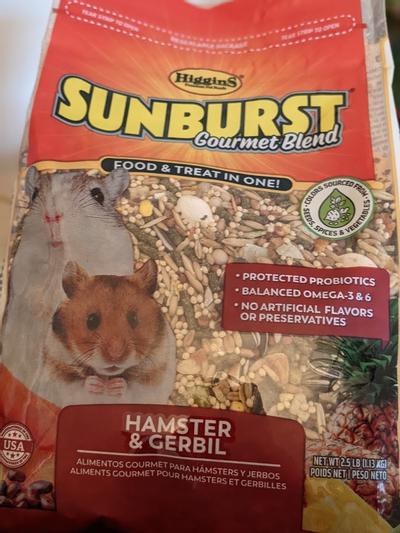 Higgins sunburst hamster discount food