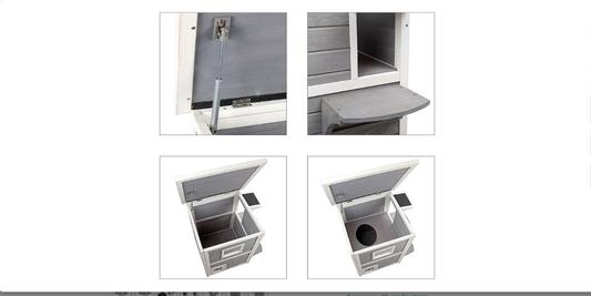 Petsfit 2-Story Weatherproof Outdoor Cat House