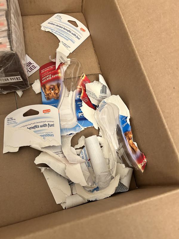 Packaging after spending a long time with scissors to get the bones out.