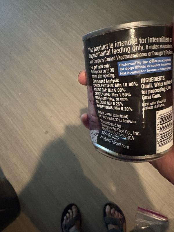 Rear side view of can