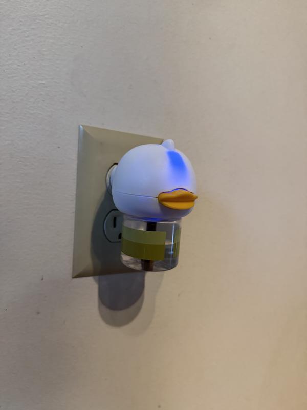 Blue light shows it is on!