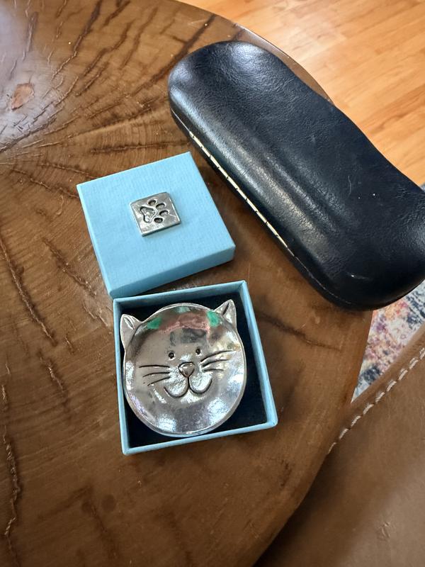 Dish with glasses case for size