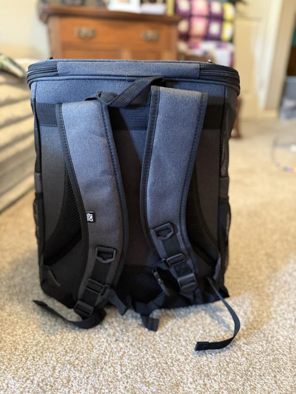 Back side of backpack