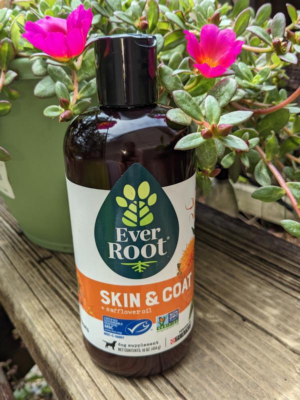 Natural Skin & Coat Dog Supplement with Safflower & Hemp