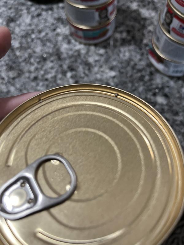Cat litter on the can